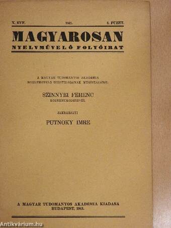 Magyarosan 1941/3.