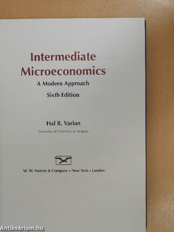 Intermediate Microeconomics 