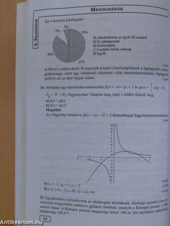 15 próbaérettségi matematikából