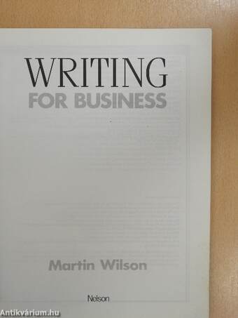 Writing for Business