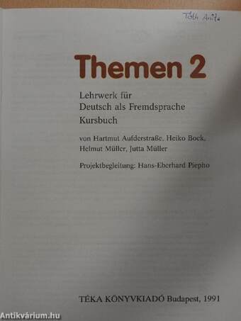 Themen 2 - Kursbuch/Arbeitsbuch