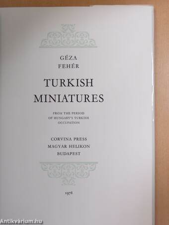 Turkish Miniatures