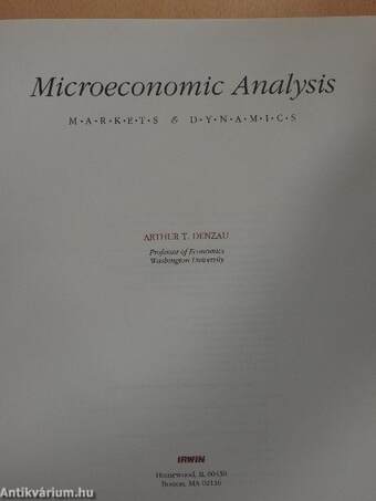 Microeconomic Analysis