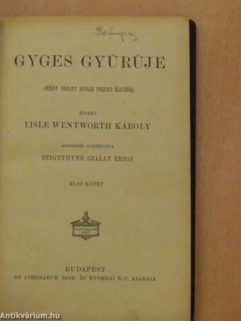 Gyges gyürüje I-II.