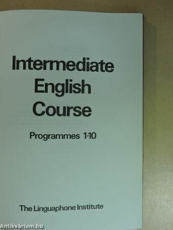 Intermediate English Course