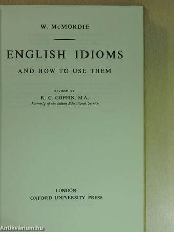 English idioms and how to use them