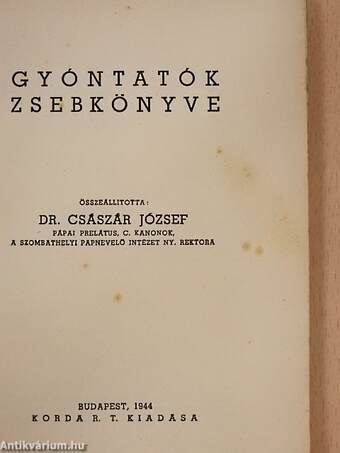 Gyóntatók zsebkönyve