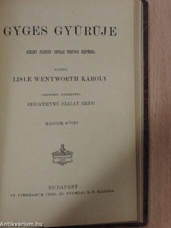 Gyges gyürüje I-II.