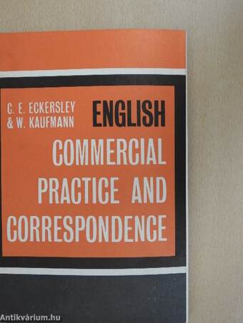 English Commercial Practice and Correspondence