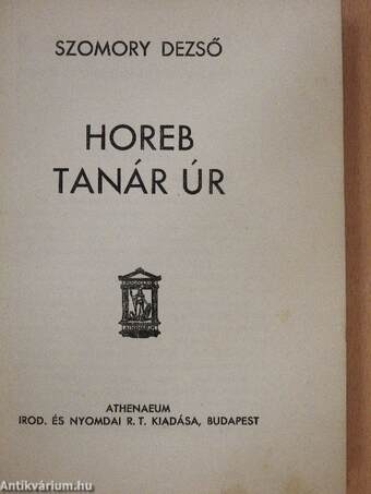 Horeb tanár úr