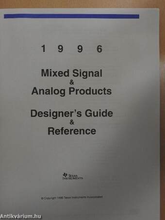 Mixed Signal & Analog Products 1996