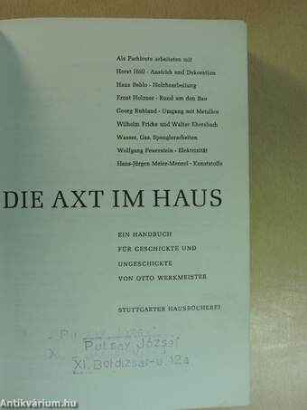 Die Axt im Haus