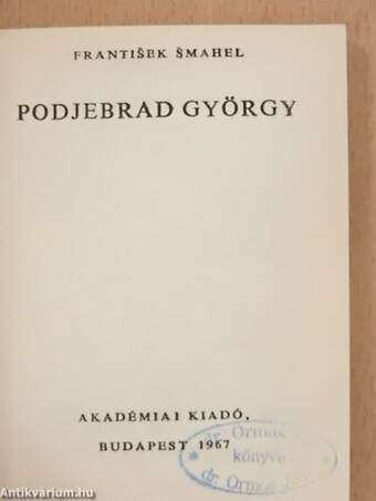 Podjebrad György