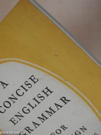 A Concise English Grammar for Foreign Students