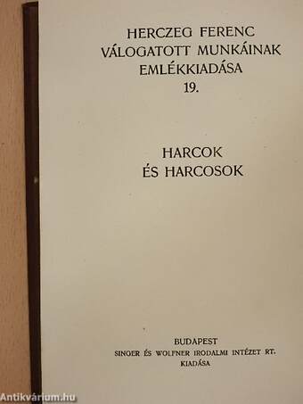 Harcok és harcosok