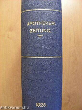 Apotheker-Zeitung 1925. Januar-Dezember