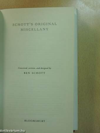 Schott's Original Miscellany