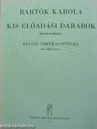 Kis előadási darabok harmonikára