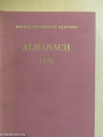 A Magyar Tudományos Akadémia Almanachja 1976