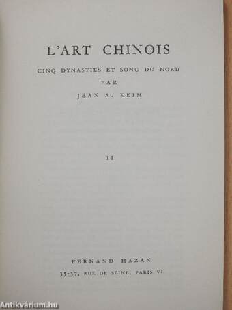 L'Art Chinois II.