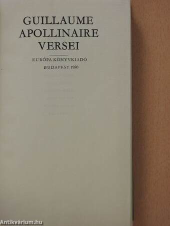 Guillaume Apollinaire versei