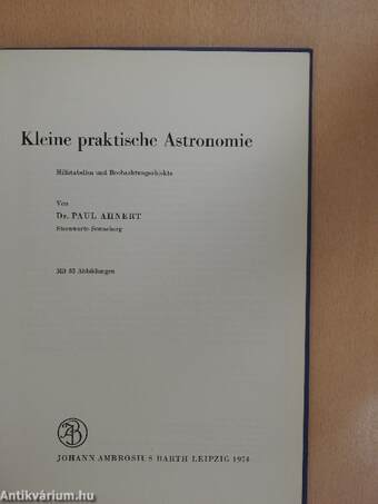 Kleine praktische Astronomie