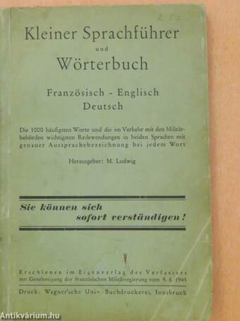 Kleiner Sprachführer und Wörterbuch