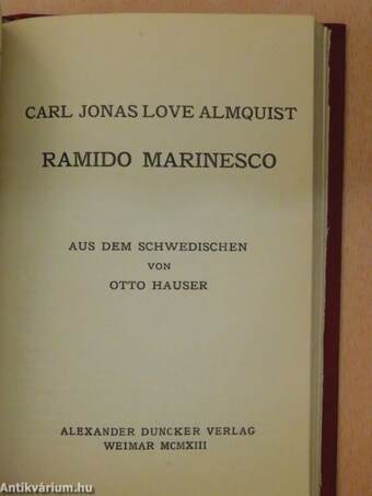 Jens Peter Jacobsen Gedichte II./Herodias/Wovon die jungen Mädchen träumen/Reime/Ramido Marinesco