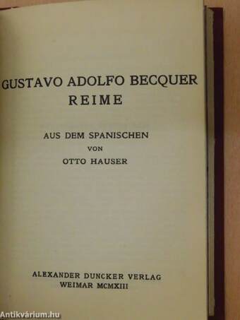 Jens Peter Jacobsen Gedichte II./Herodias/Wovon die jungen Mädchen träumen/Reime/Ramido Marinesco