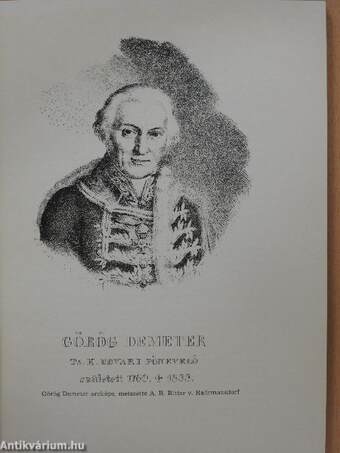 Görög Demeter (1760-1833) (dedikált példány)