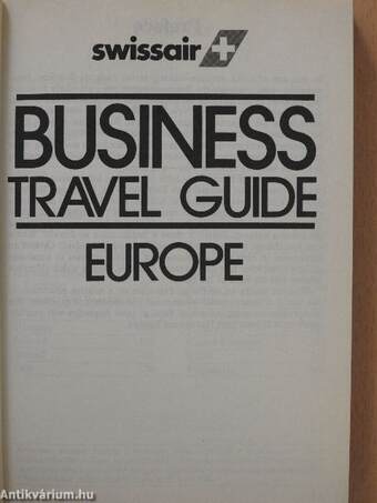 Swissair Business Travel Guide - Europe