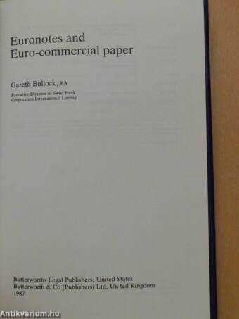 Euronotes and Euro-Commercial Paper