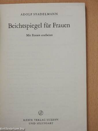 Beichtspiegel für Frauen