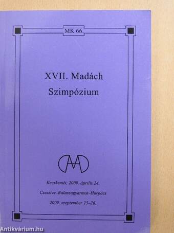 XVII. Madách Szimpózium