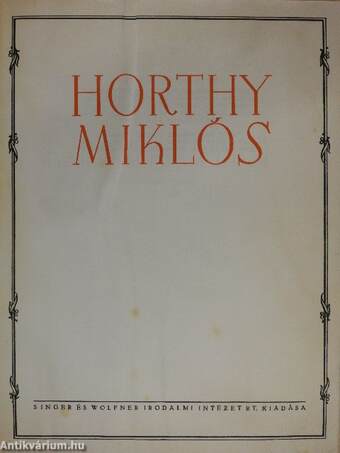 Horthy Miklós (rossz állapotú)