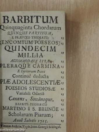 Barbitum Quinquaginta Chordarum quinque partitum