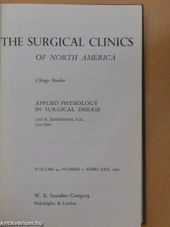 The Surgical Clinics of North America February 1962