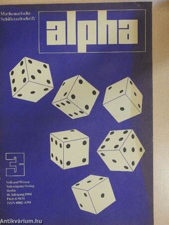 Alpha - Mathematische Schülerzeitschrift 1984/3