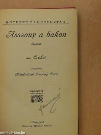 Asszony a bakon