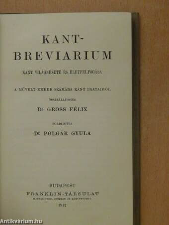 Kant-breviarium