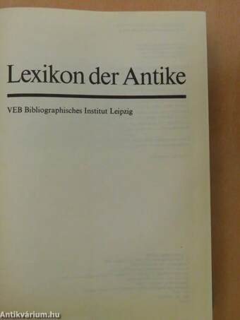 Lexikon der Antike