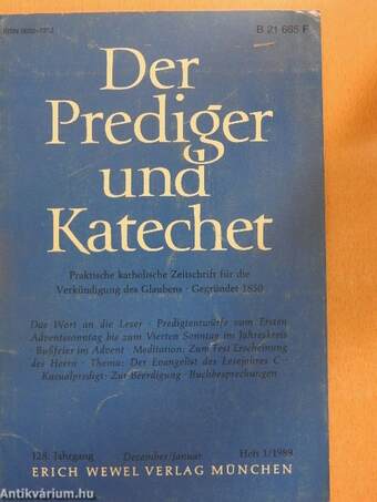 Der Prediger und Katechet 1989/1-6.