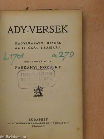 Ady-versek