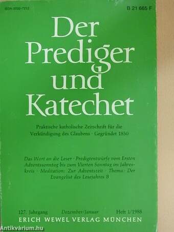 Der Prediger und Katechet 1988. (nem teljes)