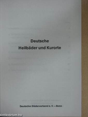 Deutsche Heilbäder und Kurorte