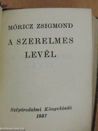 A szerelmes levél (minikönyv)