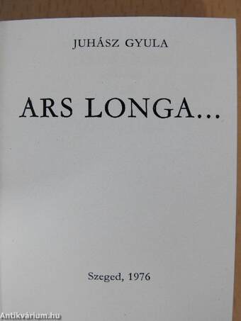 Ars Longa... (minikönyv)