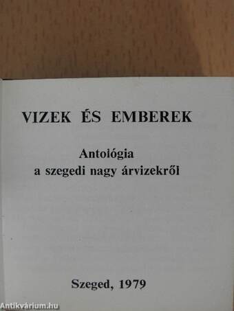 Vizek és emberek (minikönyv)