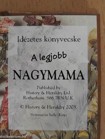 A legjobb nagymama (minikönyv)