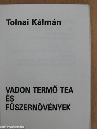 Vadon termő tea és fűszernövények (minikönyv) (számozott)